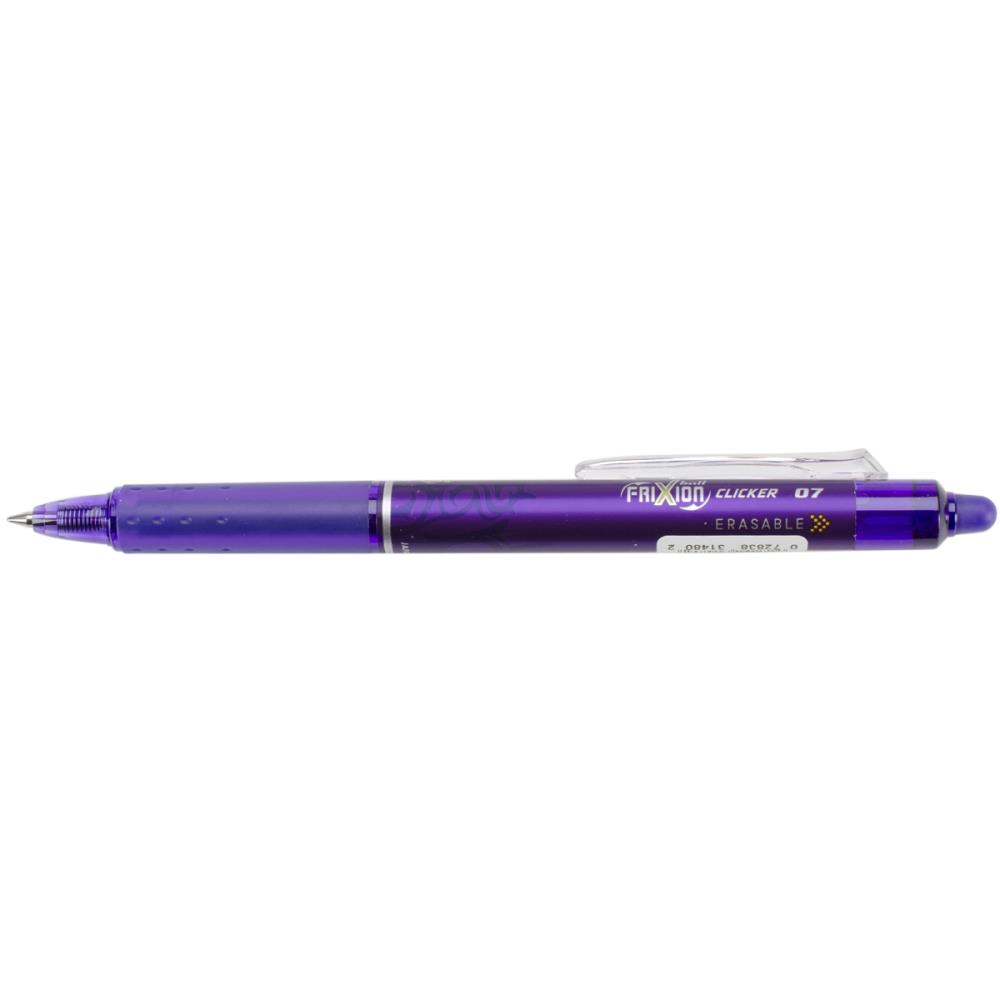 Pilot FriXion Purple Fine Point Clicker Erasable Pen